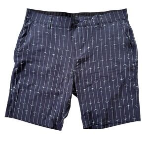 Trunks 40x9.5‎ Blue Anchors Poly Stretch Men's Performance Chino Shorts